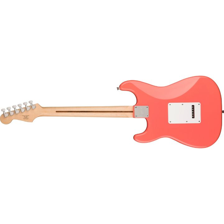Squier Sonic Stratocaster  HSS, Maple Fingerboard, White Pickguard - Tahitian Coral
