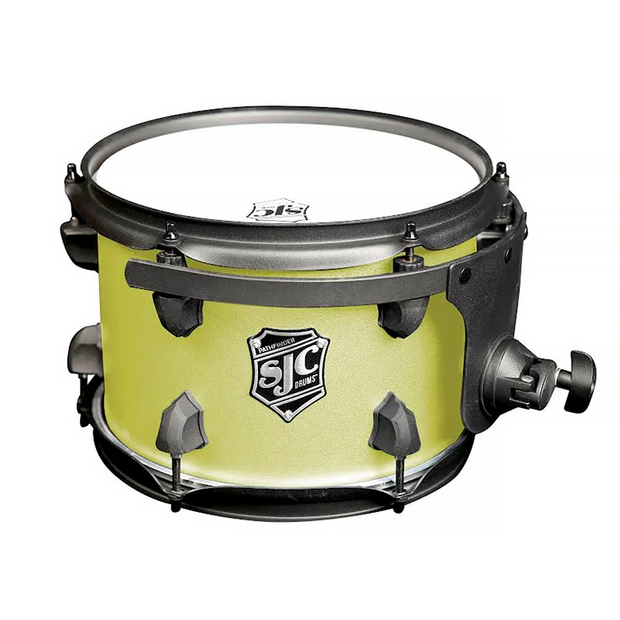 SJC Drums PFRT710FBSLWBJ Pathfinder Rack Tom 7x10 - Sublime Lime, Black HW