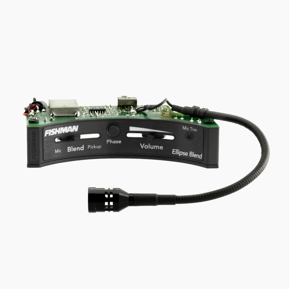 Allparts PU-1822-000 Fishman® PRO-MAN-EL2 Ellipse Matrix blend Pickup and Preamp System - Narrow Pickup