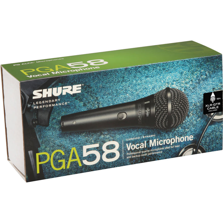 Shure PGA58 Cardioid Dynamic Vocal Microphone w/ 1/4" Cable