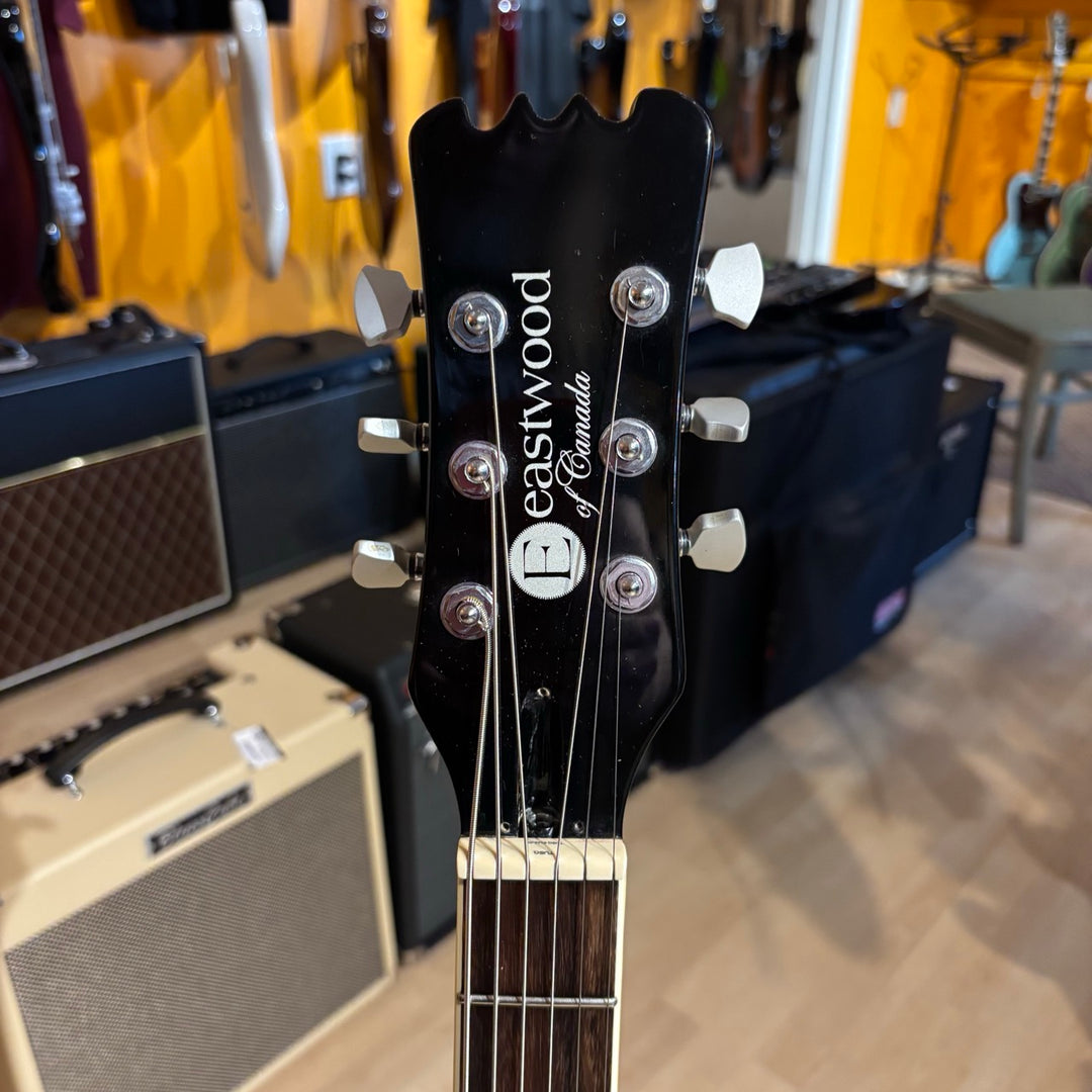 Eastwood - Sidejack Series Mosrite Baritone Copy w/ Upgrades ( No Case-Black-2016) - USED