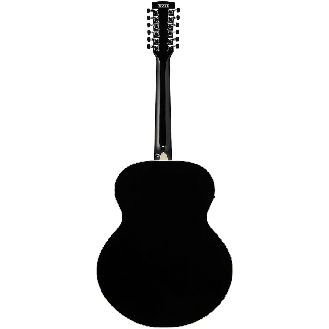Ibanez AJ7012M1EBK Jumbo 12-String Acoustic-Electric Guitar Black High Gloss