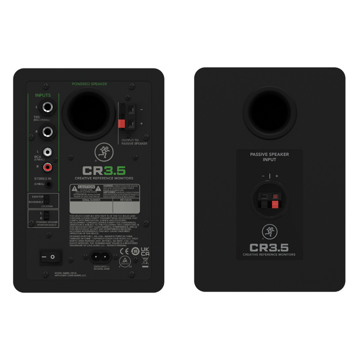 Mackie CR3.5 3.5" Powered Studio Monitors With Tone Control