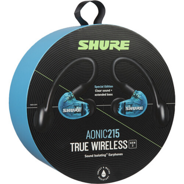 Shure AONIC 215 Gen 2 Bluetooth True Wireless In-Ear Headphones - Blue