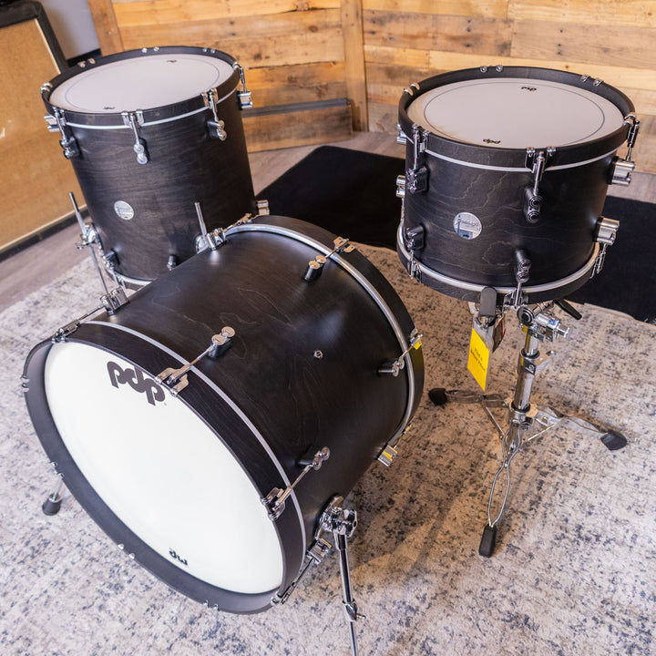 PDP Concept Maple Classic 3-Piece Shell Pack (9x13 No STM, 16x16FT, 16x22 Kick) - Ebony Stain