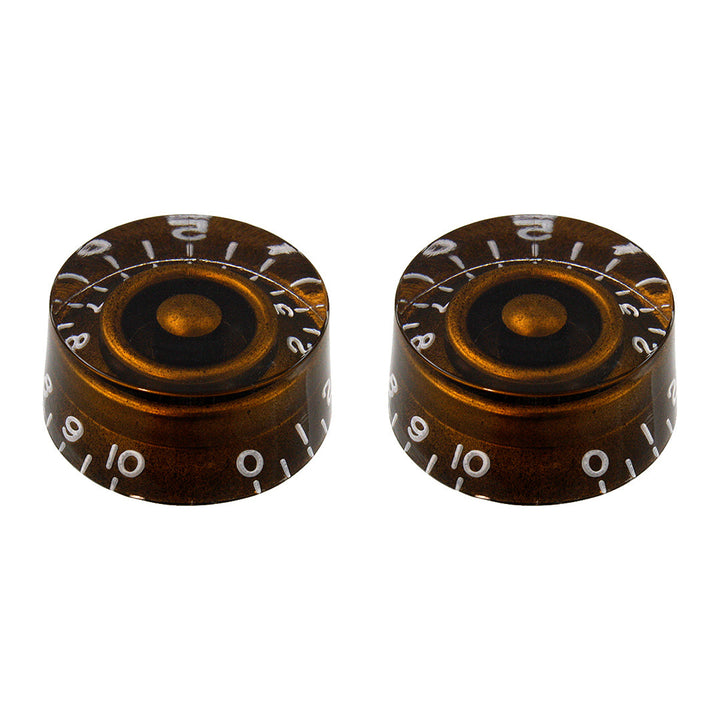 Allparts PK-0130 Set of 2 Vintage-style Speed Knobs Amber