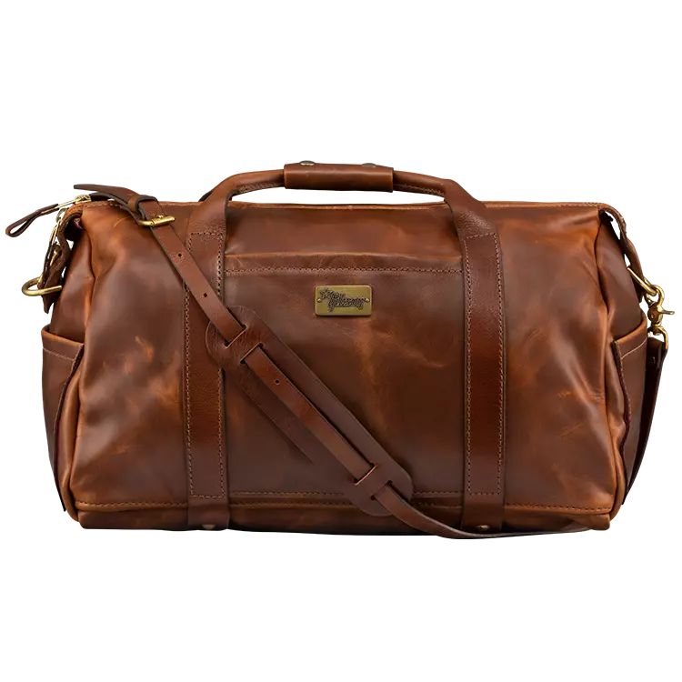 Gibson LIFTON-DFL-BRN Lifton Leather Duffle Bag, Brown