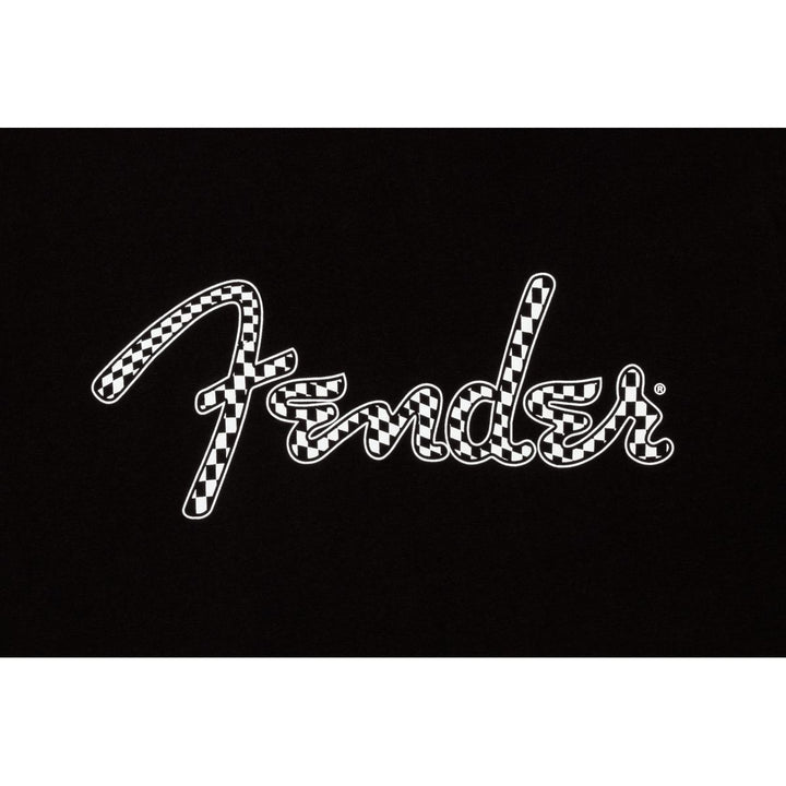 Fender 9192411606 Fender® Spaghetti Wavy Checker Logo Tee - Black, XL