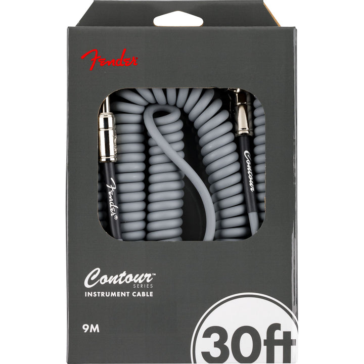 Fender  Contour 30' Coiled Cable - Inca Silver
