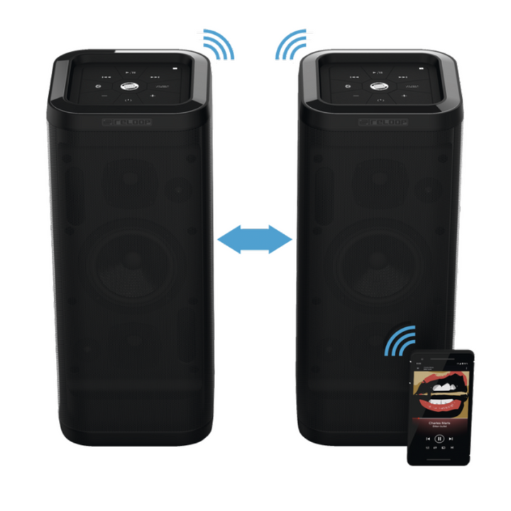 Reloop GROOVE-BLASTER-BT Portable 100W Loudspeaker w/ SPL & Massive Bass Performance