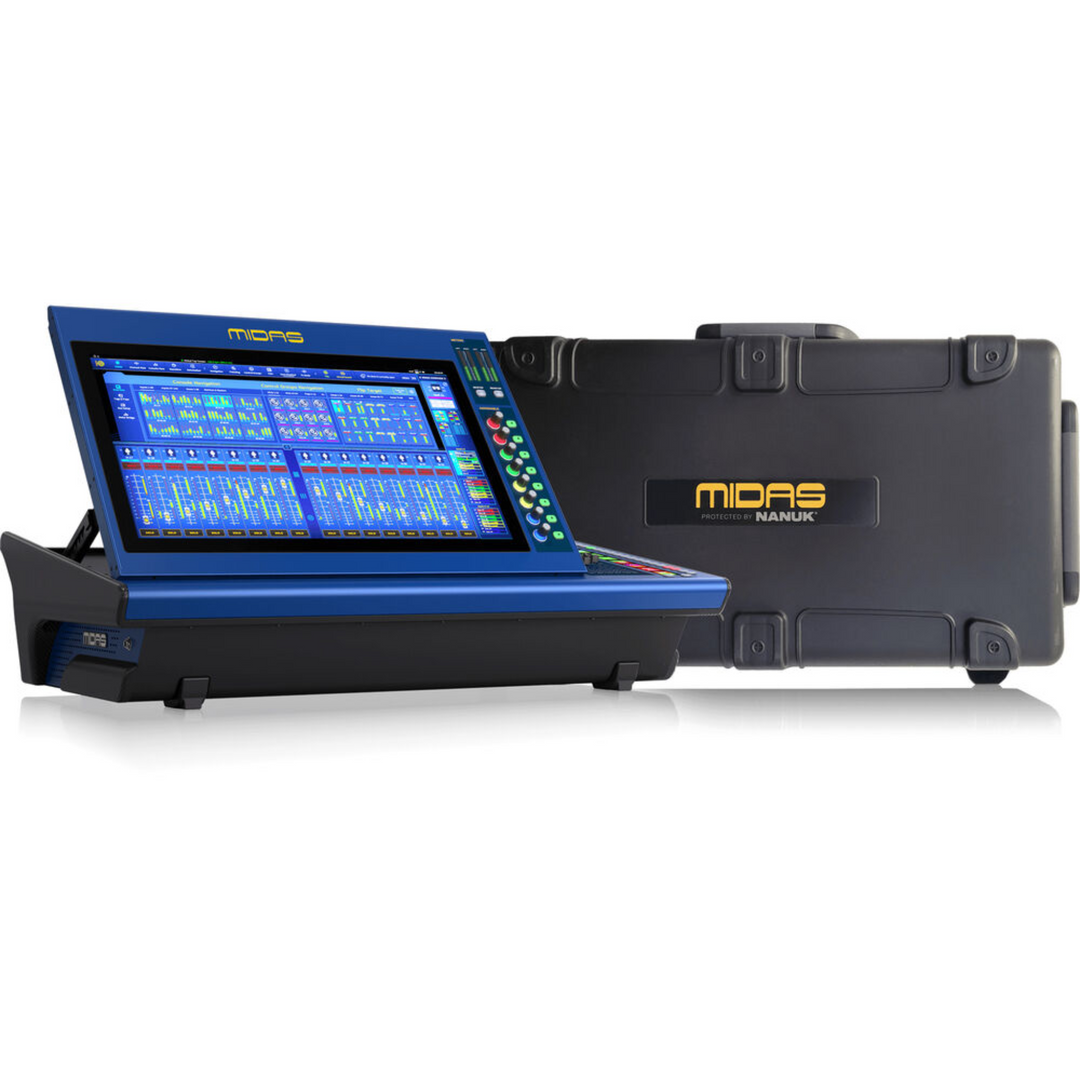 Midas HD96-AIR-CC-TP Live Digital Console with 21" Touchscreen, and Road Case