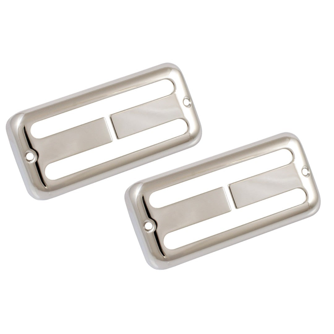 Allparts PC-6407 Filtertron® -style Pickup Cover Set Nickel (2 Pack)