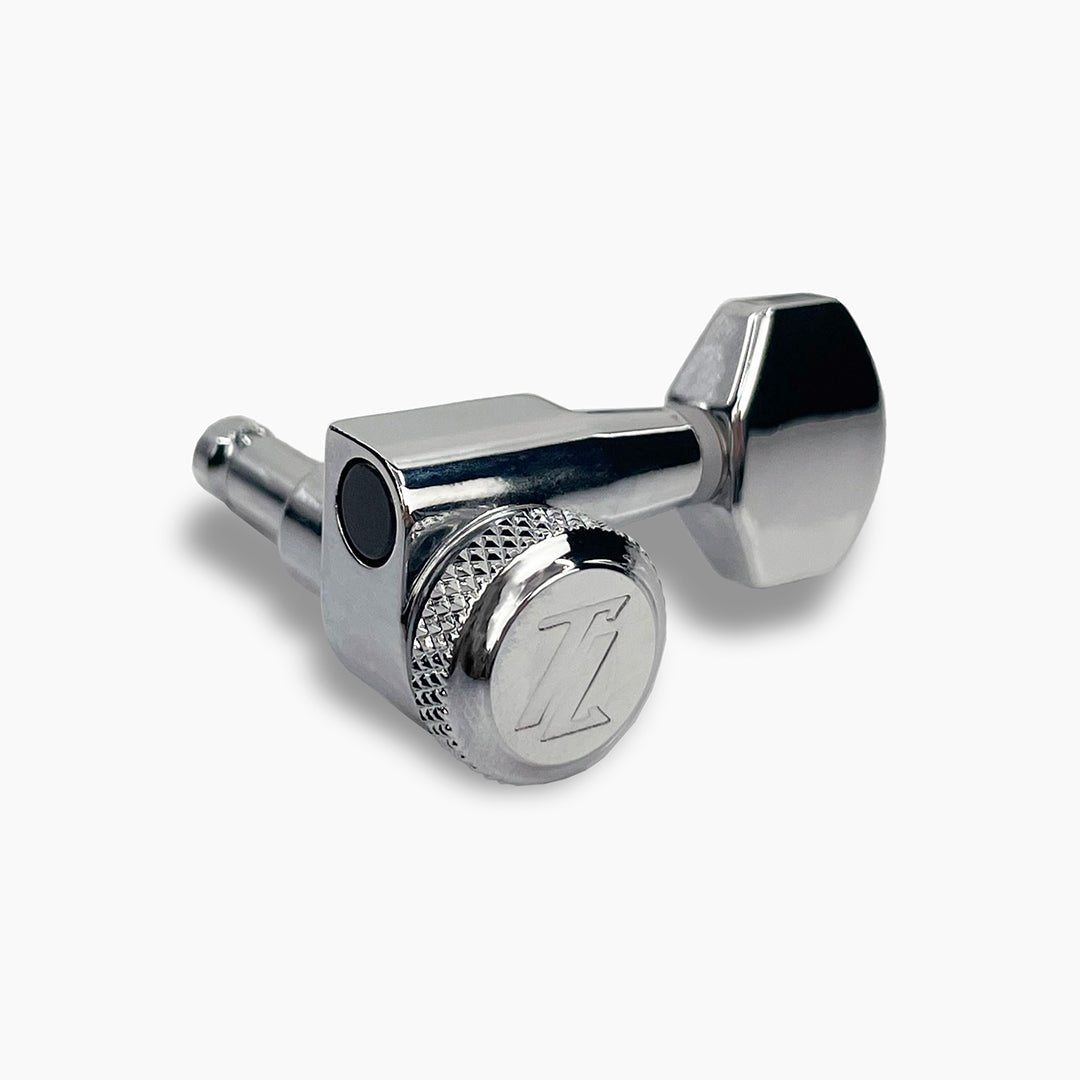 Allparts TK-7106-010 True-Lok Mini Locking Tuners - 6-in-line, Single Pin, Chrome