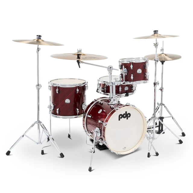 PDNY1604TC- PDP New Yorker Shell Pack, 4 Piece- Twisted Cherry Finish