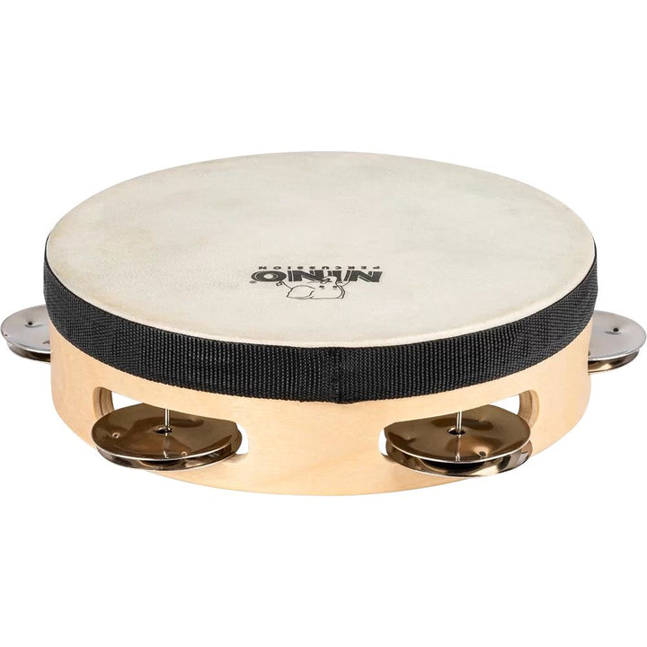 Nino Percussion Single Row Headed Wood Tambourine - 6''