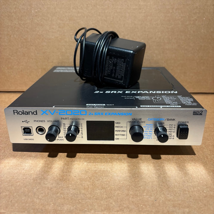 Roland - VX2020 2x SRS Expansion 64 Voice Synth Module 1/2 Rack w/ Power Supply (2002) - USED