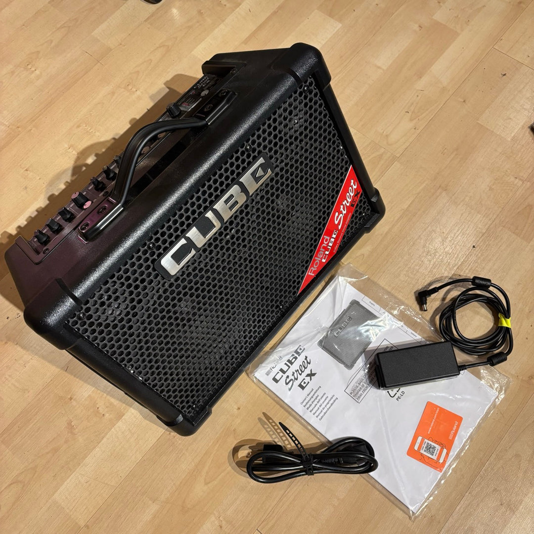 Roland - CUBE Street EX - 50 Watt Instrument Amp  w/ Roland PWR Supply & User Guide - USED