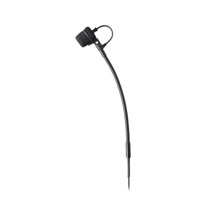 Audio-Technica ATM355VF Clip-On Cardioid Condenser Instrument Microphone with Power Module for Wireless & Wired (cW-Style & XLR Connectors)