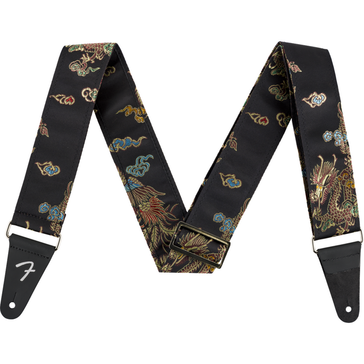 Fender Satin Dragon Strap -  Black