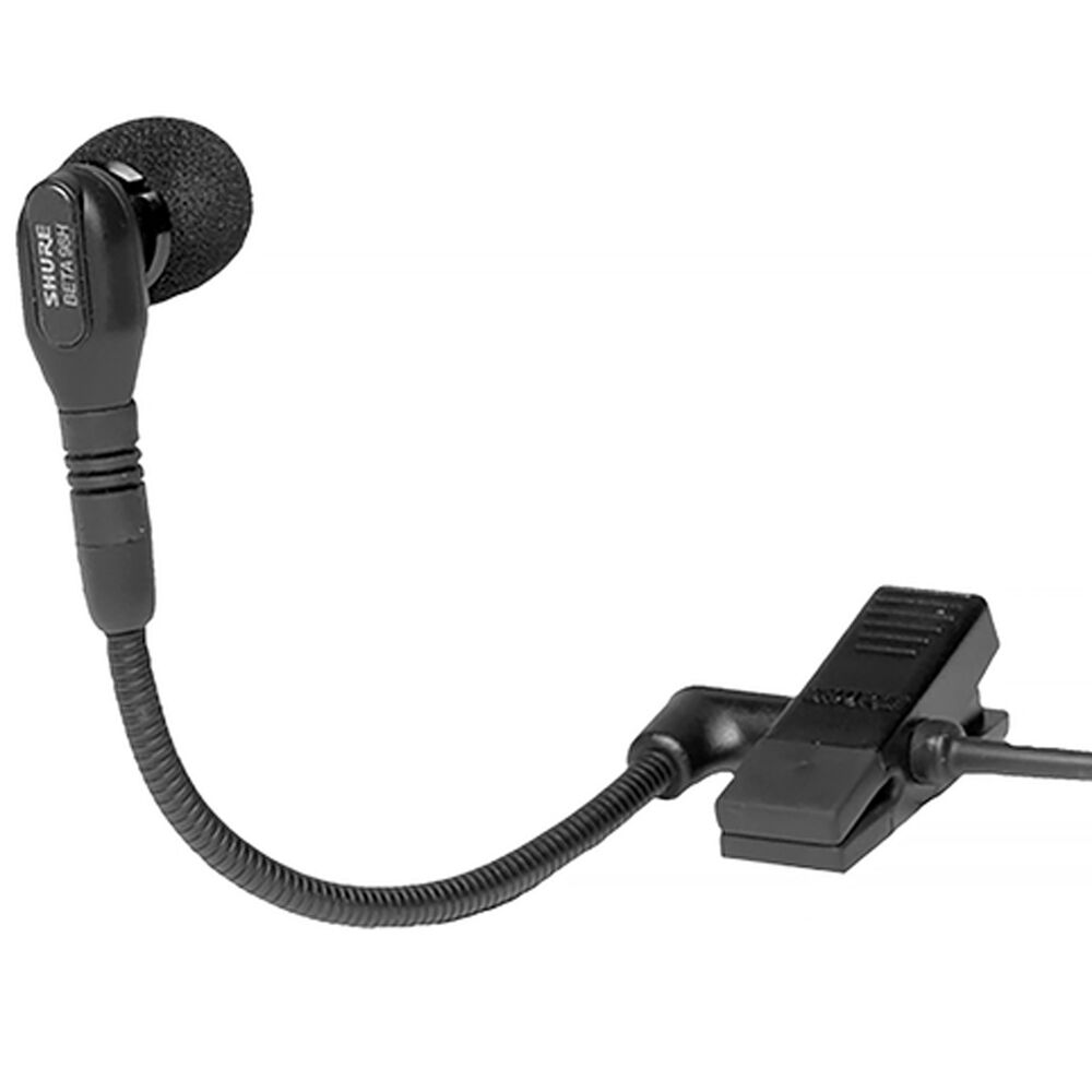 Shure WB98H/C BETA 98 Clip-On Condenser Instrument Microphone with TA4F (Mini 4-Pin) Connector