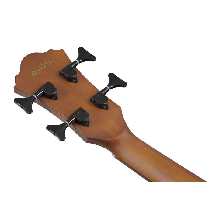 Ibanez AEGB24FEMHS Acoustic/Electric Fretless Bass Guitar - Mahogany Sunburst