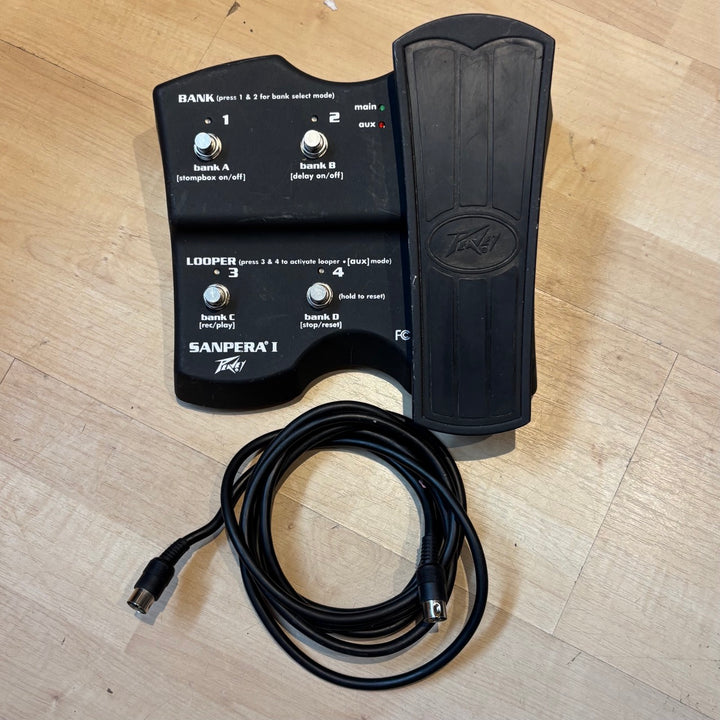 Peavey - Sanpera 1 Vypyr Amplifier Foot Controller w/ 8-Pin - 20' Controller Cable - (No Box) - USED
