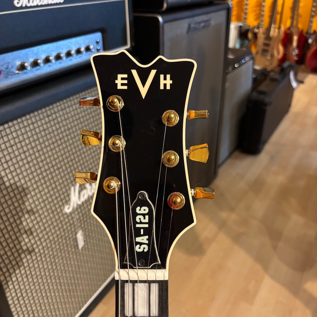EVH - "SA-126 QM Special" Tobacco Burst  w/ White Deluxe EVH Hard Shell Case
