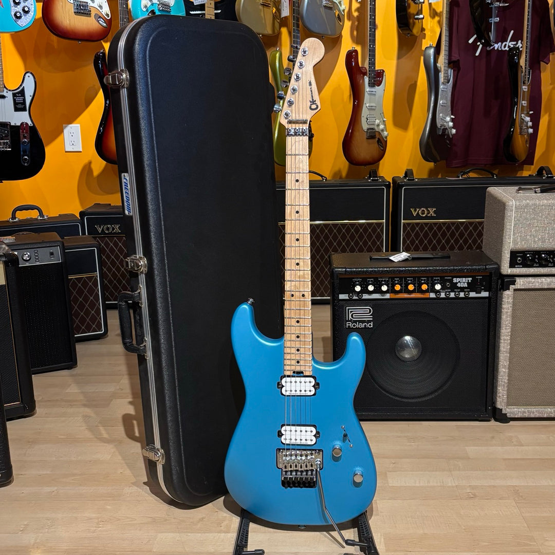 Charvel - "San Dimas "Pro Mod " Style -1 Roasted Maple - Matte Blue Frost w/ SKB HD Case (2017) - USED