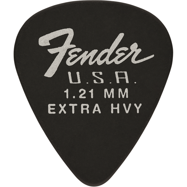 Fender Dura-Tone Delrin Pick, 351-shape, 12-Pack - Black