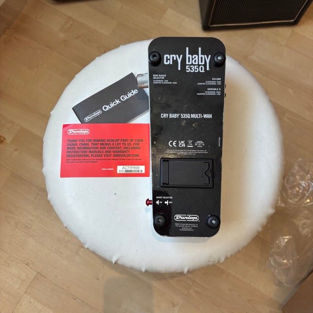 Dunlop - 535QC - Chrome Multi Wah (MINT  NOS) w/ Box - User Guide Warranty Card - USED