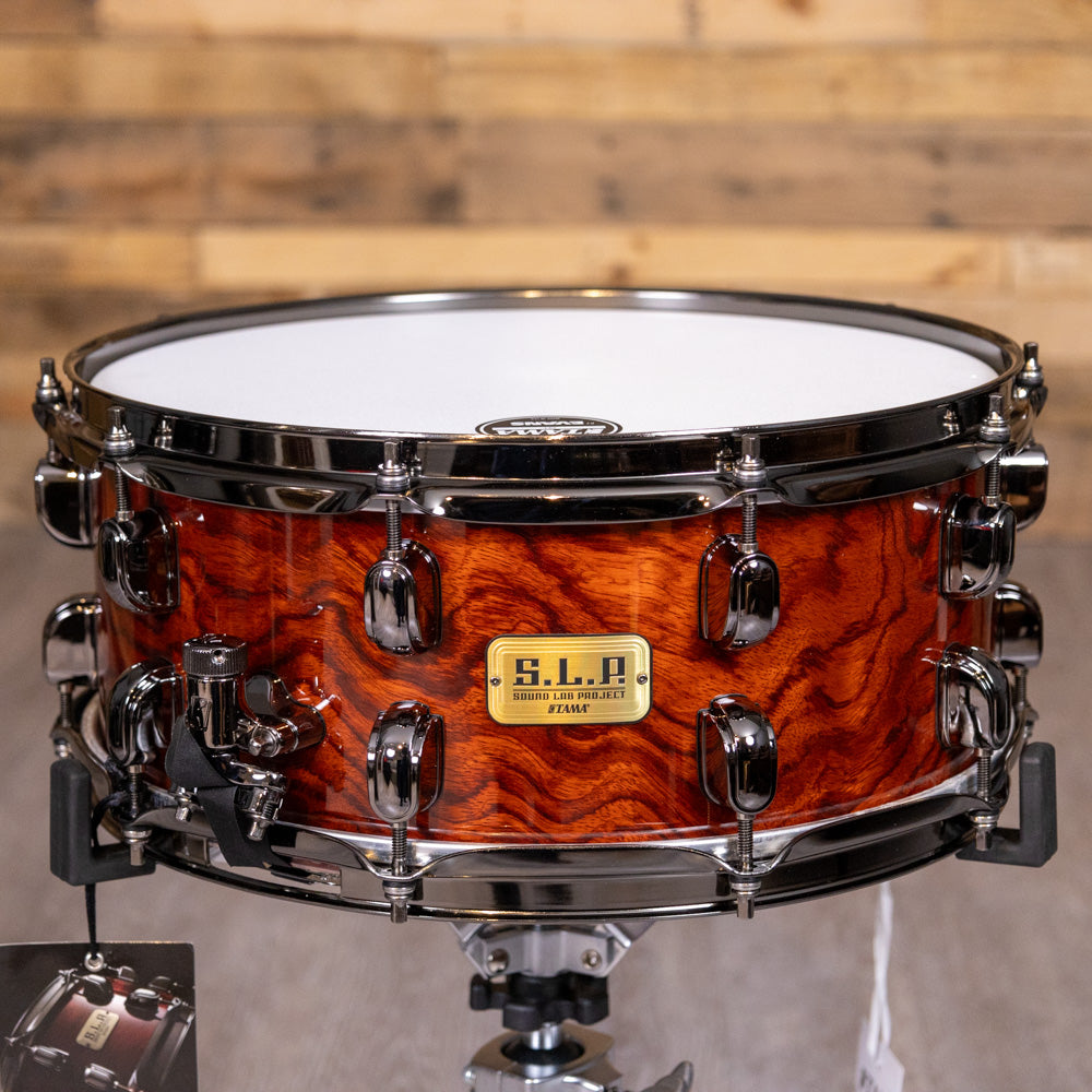 TAMA LGB146NQBS.L.P. G- Tama Bubinga 14"x6" Snare Drum - Natural Quilted Bubinga