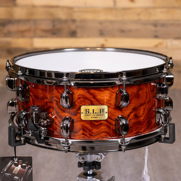 TAMA LGB146NQBS.L.P. G- Tama Bubinga 14"x6" Snare Drum - Natural Quilted Bubinga