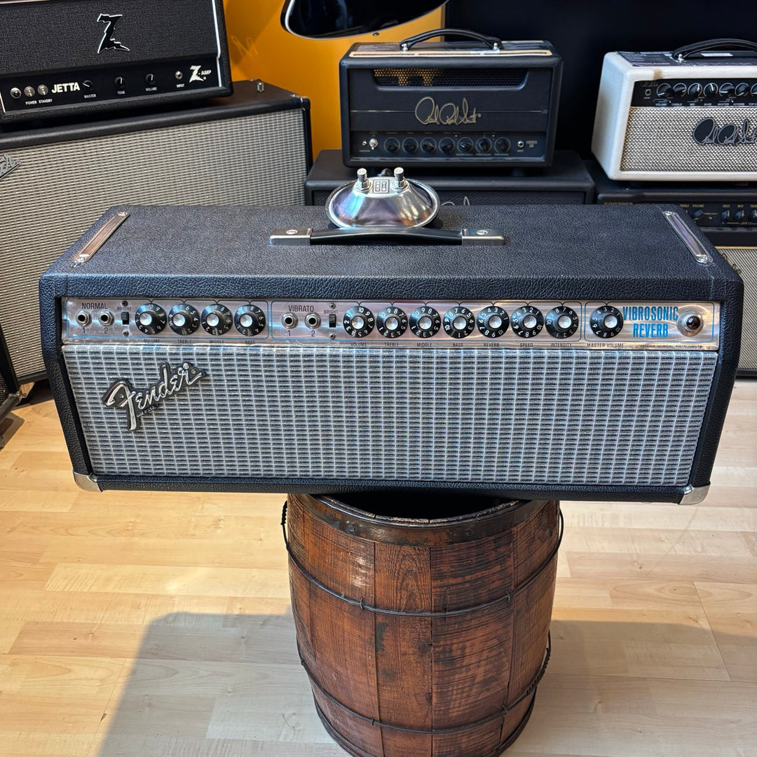 Fender - Vibrosonic Reverb Silverface Conversion  w/New Caps & Tubes, F.Switch VINTAGE (1972) - USED