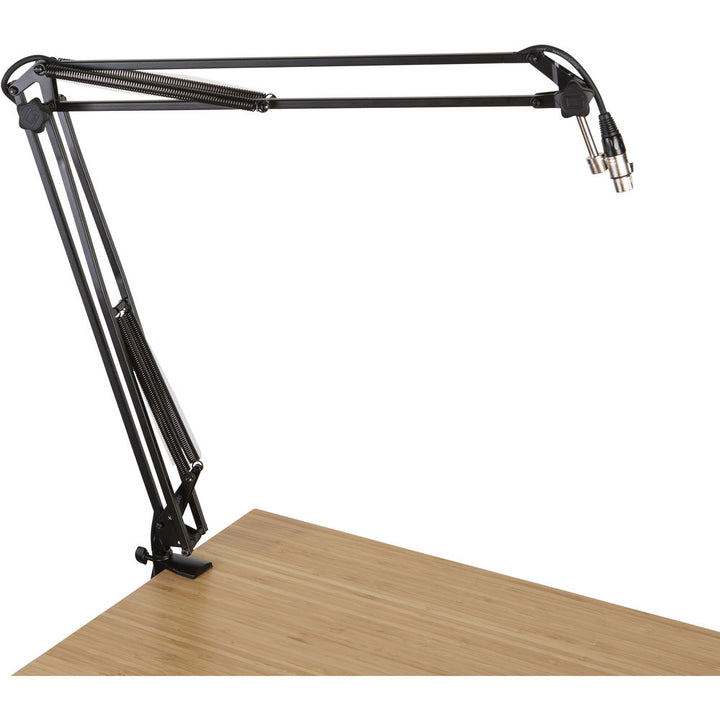 Gator Frameworks Desk-Mounted Broadcast/Podcast Boom Arm Microphone Stand