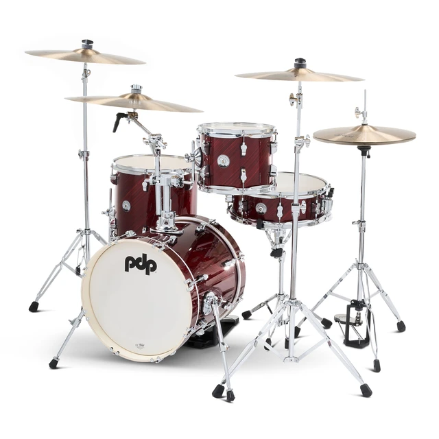 PDNY1604TC- PDP New Yorker Shell Pack, 4 Piece- Twisted Cherry Finish
