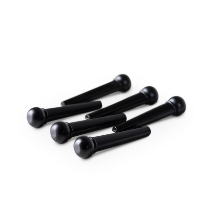 Taylor 7252 Plastic Acoustic Guitar Bridge Pins (6 pcs) - Black
