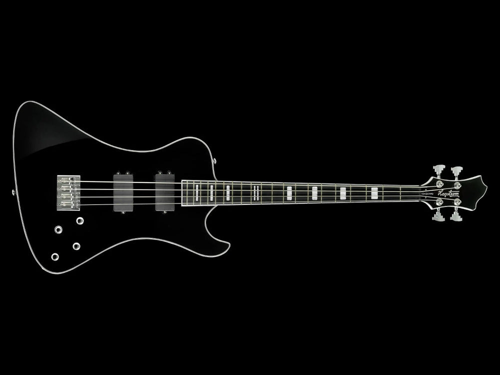 Hagstrom Nekr4-blk Nekromant Electric Bass - Black Gloss
