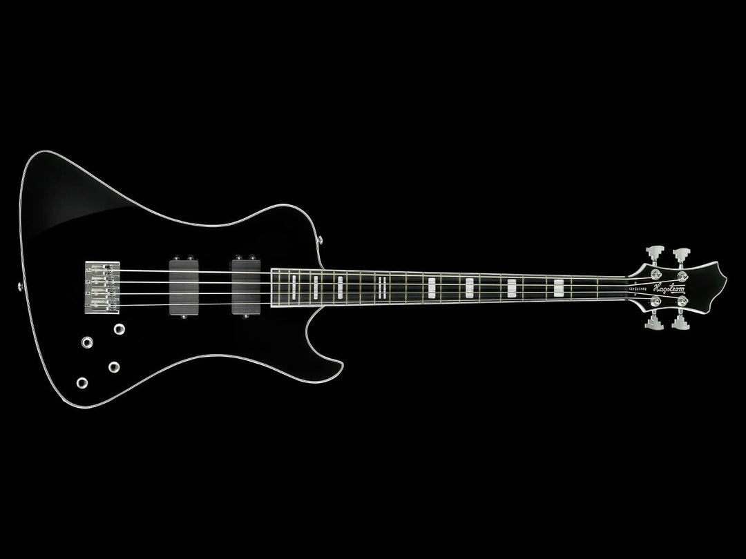 Hagstrom Nekr4-blk Nekromant Electric Bass - Black Gloss