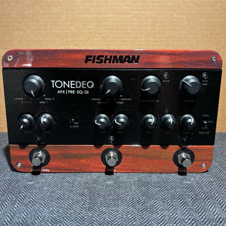 Fishman - TONEDEQ AFX PRE-EQ-DI For Acoustic Instruments w/ Box & User Guide - USED