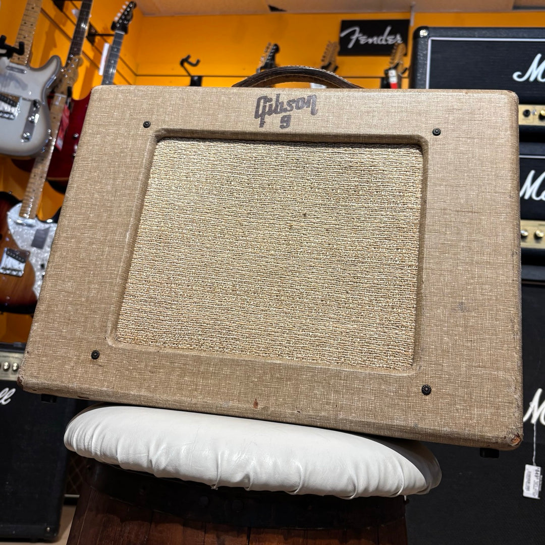 Vintage 1955 Gibson GA-9 Blonde Tube Combo w/ Original Jensen 10" Speaker - USED