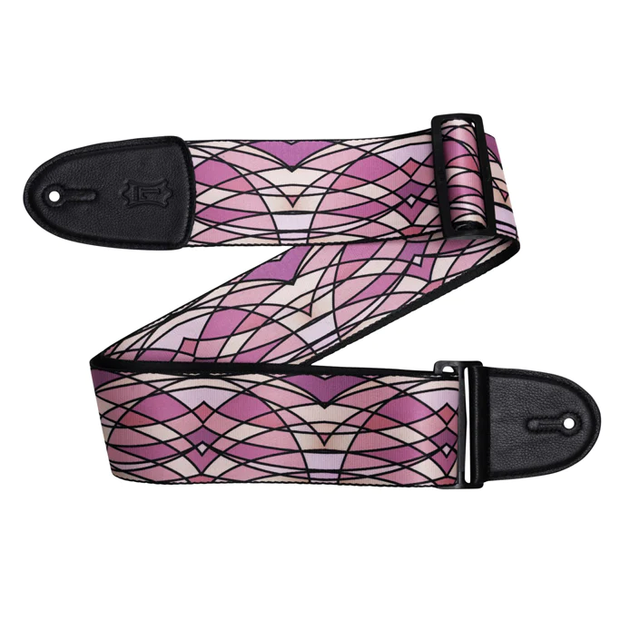 Levy's MP3SG-006 Stained Glass Guitar Strap - Pink