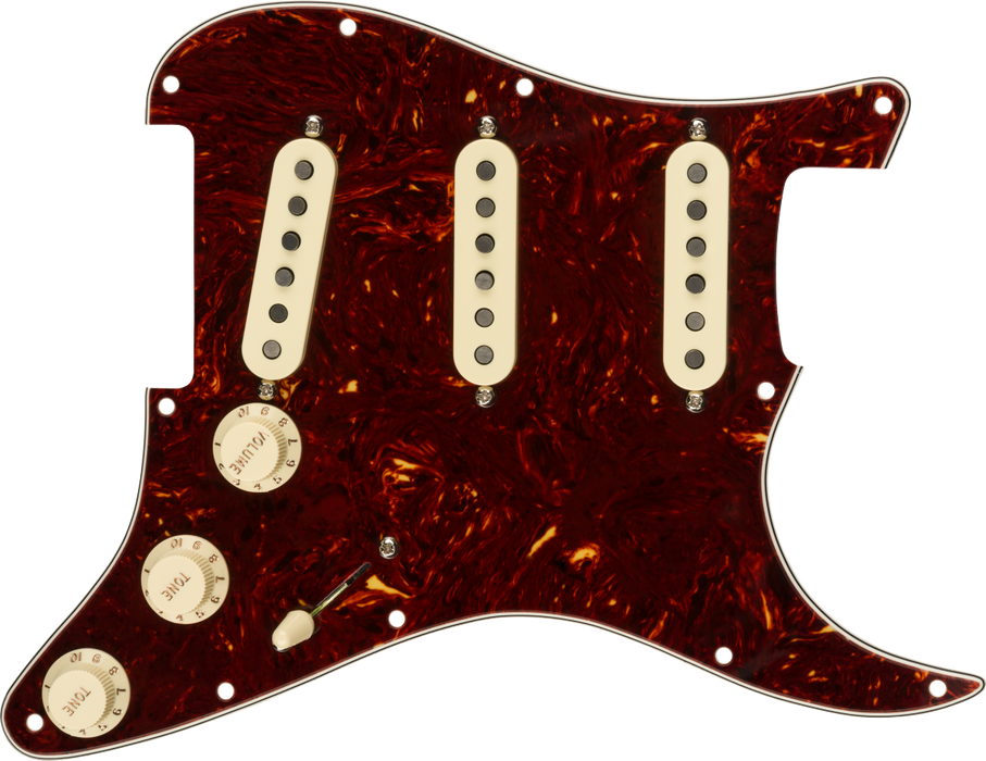 Fender Pre-wired Strat Pickguard Tex-mex Sss - Shell