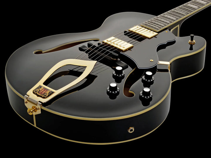 Hagstrom Hj500-blk Jazz Electric Guitar - Black Gloss
