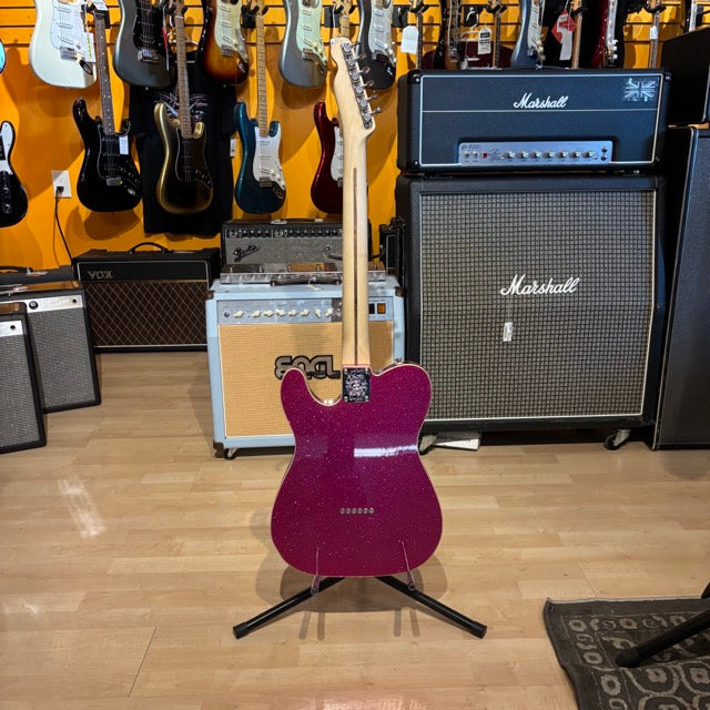 London Guitars  "Repair Shop Custom Tele Thinline Build" w/ V-Trem System - Metallic Purple - NEW