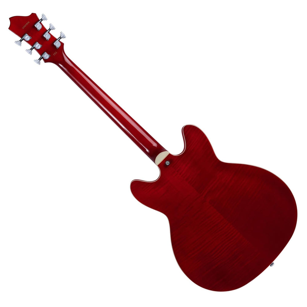 Hagstrom Trevidlx-wct Viking Dlx Electric Guitar - Wild Cherry Trans