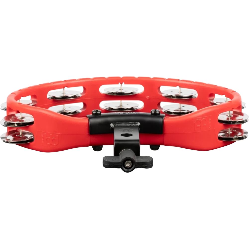 Meinl Headliner Series Mountable Tambourine with Stainless Steel Jingles - Red
