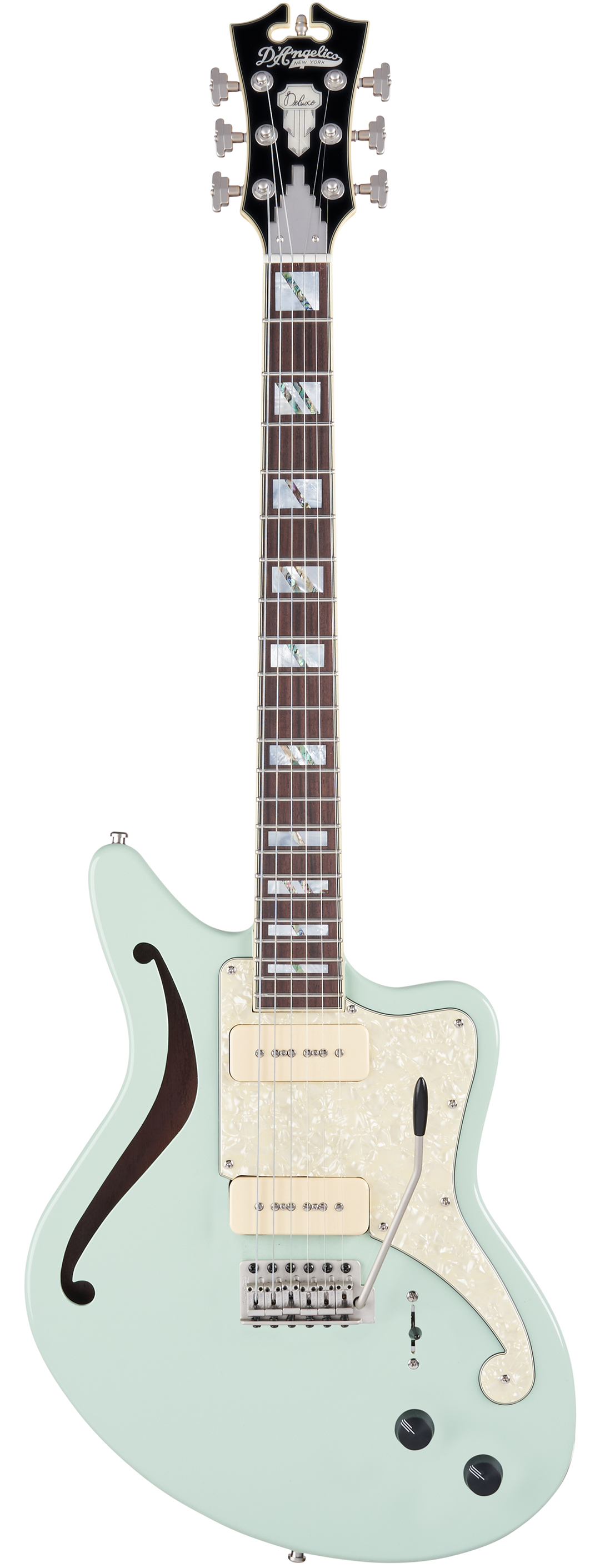 Dangelico Dadbedshsagesntr Offset Semi-hollow W/ Wilkinson Tremolo Includes Deluxe Hardshell Case - Sage