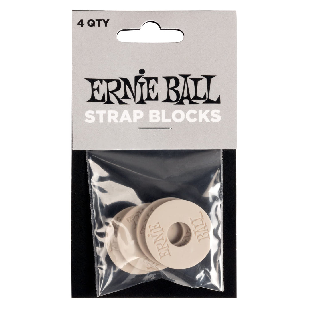 Ernie Ball Strap Blocks 4 Pack - Gray