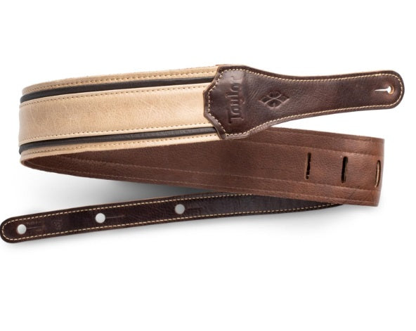 Taylor Reflections Strap,Spruce/Ebony Lthr,2.5"