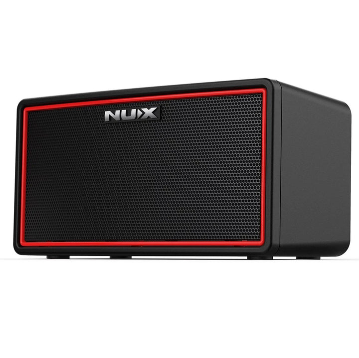 NUX Mighty Air is a wireless stereo modelling guitar / bass amplifier with Bluetooth connectivity and a dedicated app to enhance your tone from your mobile devices. It can serve you for bedroom practice, pre-show warming up, travel entertainment and more. True Simulation of Analog Circuit (TS/AC) HD Modelling Technology. NUX TS/AC HD Modelling technology provides the BEST musical sound to all musicians.